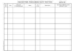 Enjeksiyon Pansuman Kayıt Defteri 001 - 400 Numaralı