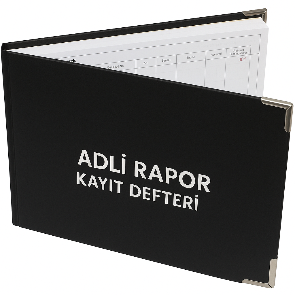 Adli Rapor Kayıt Defteri 001 - 200 Numaralı