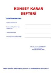 Konsey Karar Defteri