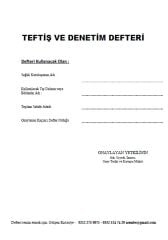 Teftiş Denetim Defteri 001 - 200 Numaralı