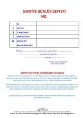 Şantiye Defteri İ (Günlük)
