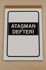 Ataşman Defteri 01 - 50 Numaralı Otokopili