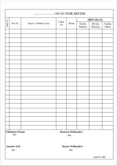 Yeşil Defter 01 - 50 Numaralı Otokopili